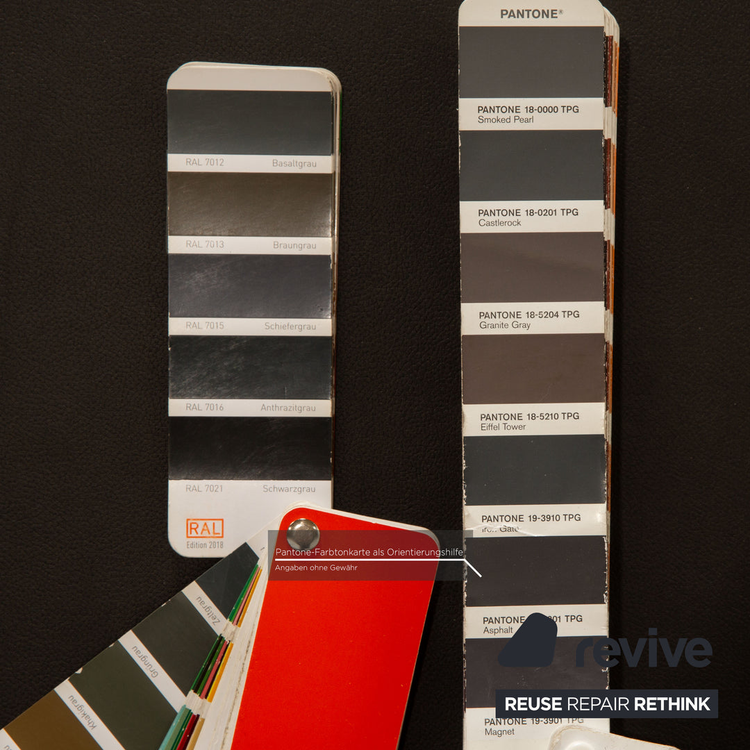 IP Design Fat Tony Fabric Microfiber Corner Sofa Anthracite Leather Look Variable Function Modular Couch New Cover