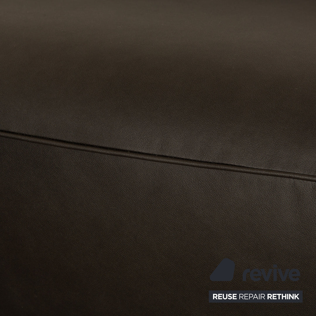 IP Design Fat Tony Fabric Microfiber Corner Sofa Anthracite Leather Look Variable Function Modular Couch New Cover