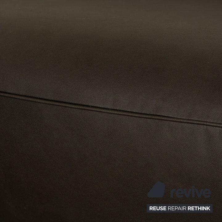 IP Design Fat Tony Fabric Microfiber Corner Sofa Anthracite Leather Look Variable Function Modular Couch New Cover