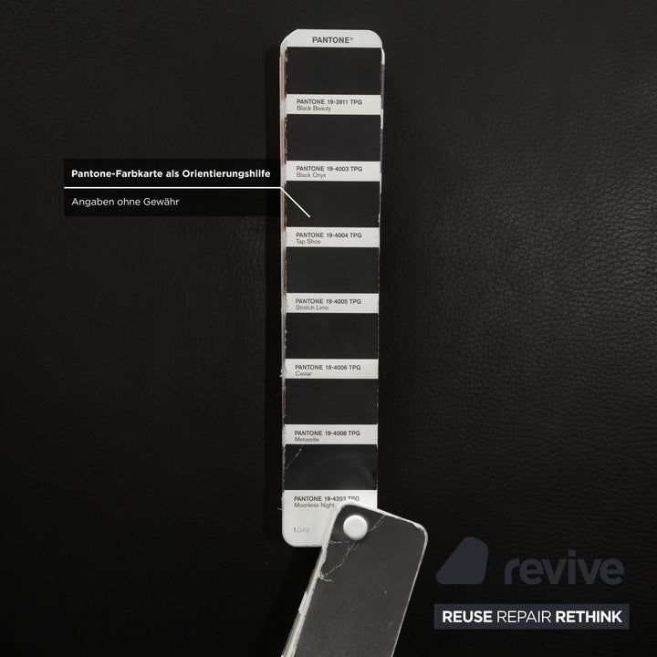 IP Design Rocky Leder Sessel Schwarz manuelle Funkion