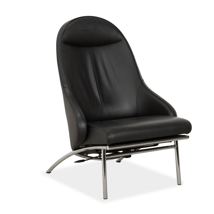 IP Design Rocky Leather Armchair Black Manual Function