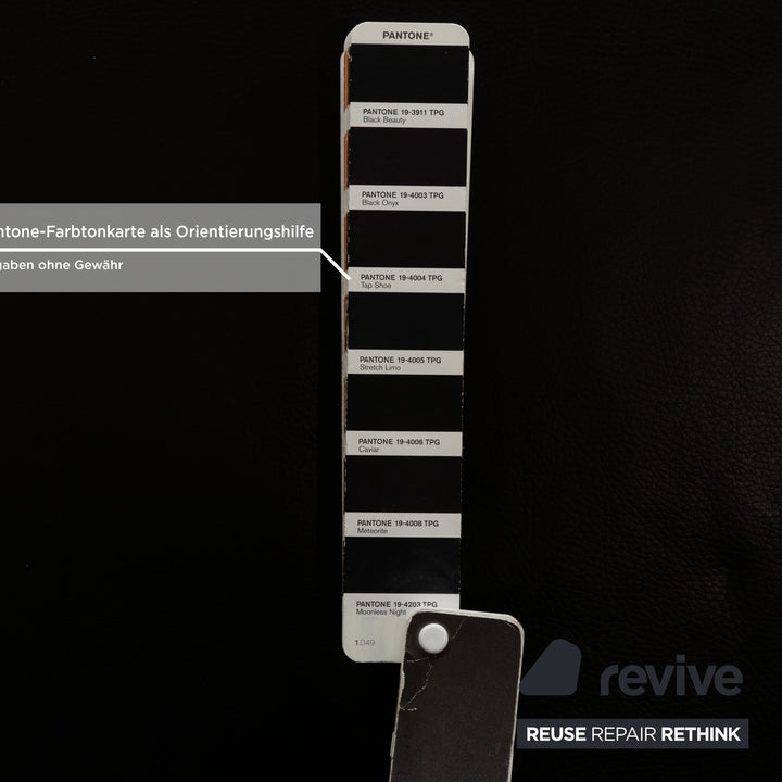 IP Design Rocky Leather Armchair Black manual function Relax function Footrest