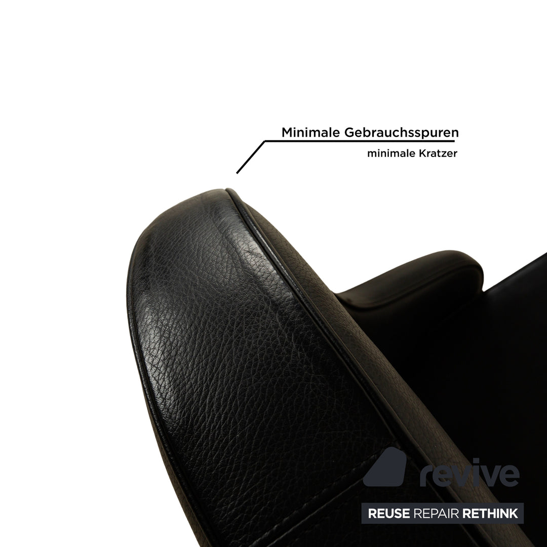 IP Design Rocky Leather Armchair Black manual function Relax function Footrest