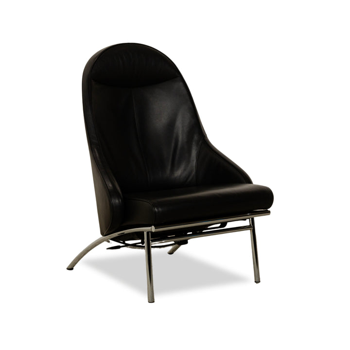 IP Design Rocky Leather Armchair Black manual function Relax function Footrest