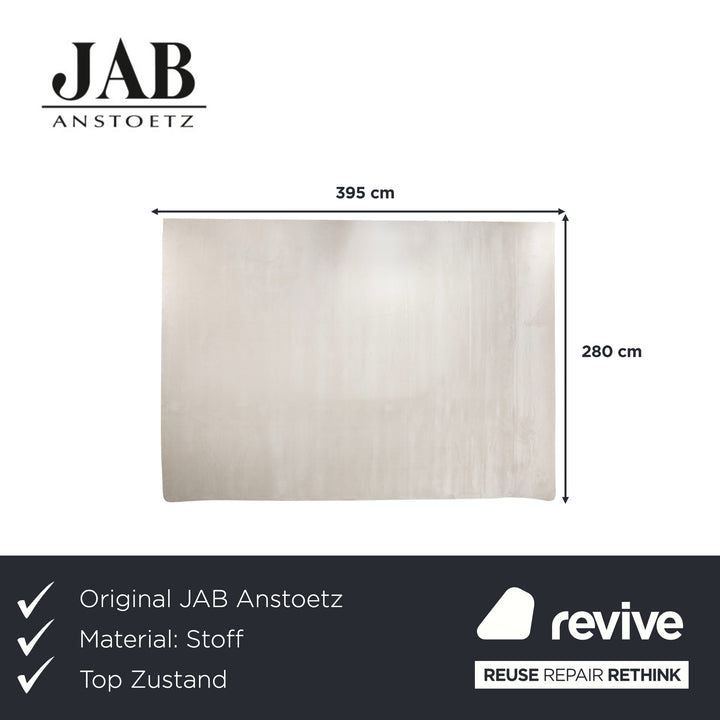 JAB Anstoetz Tapis Infiniy Tissu Beige 395 x 280 cm