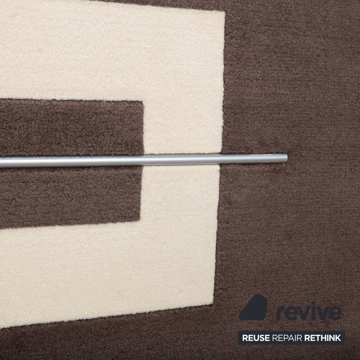 JAB Anstoetz Stoff Teppich Braun Beige by Peter Maly 240 x 235 cm