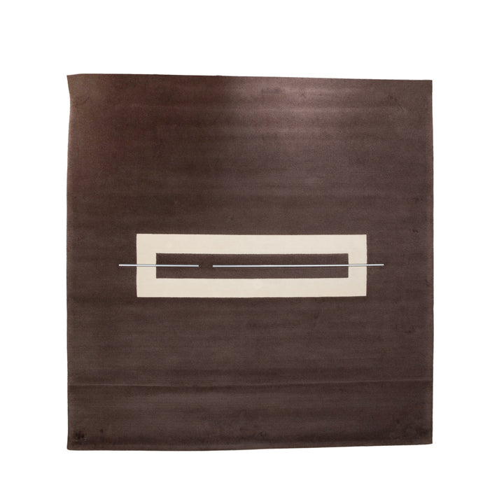 Tapis en tissu JAB Anstoetz marron beige par Peter Maly 240 x 235 cm