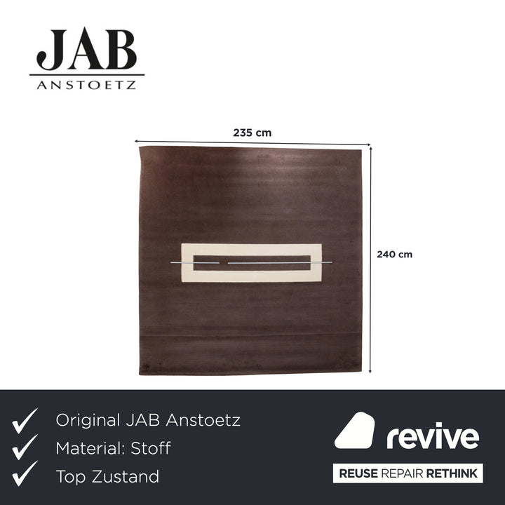 JAB Anstoetz Stoff Teppich Braun Beige by Peter Maly 240 x 235 cm