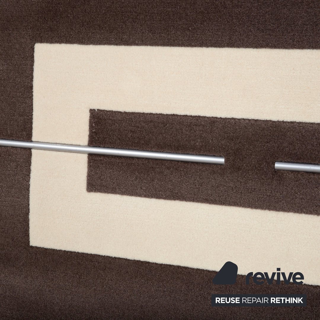 JAB Anstoetz Stoff Teppich Braun Beige by Peter Maly 240 x 235 cm
