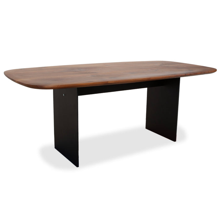 Janua Basket Holz Metall Esstisch Braun Anthrazit 200 x 100 cm