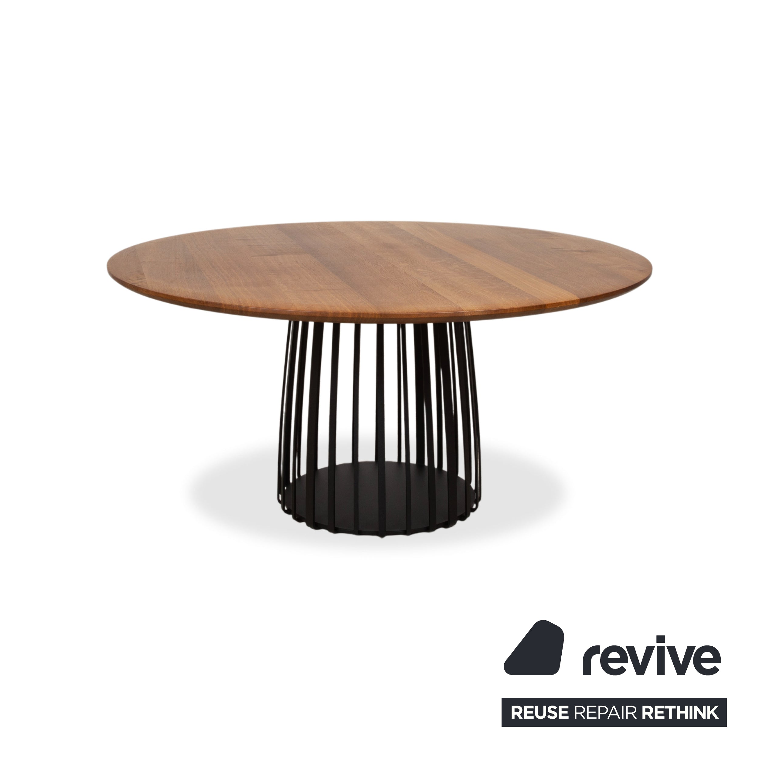 Janua Basket Holz Esstisch Braun Esszimmer 155 x 155 cm