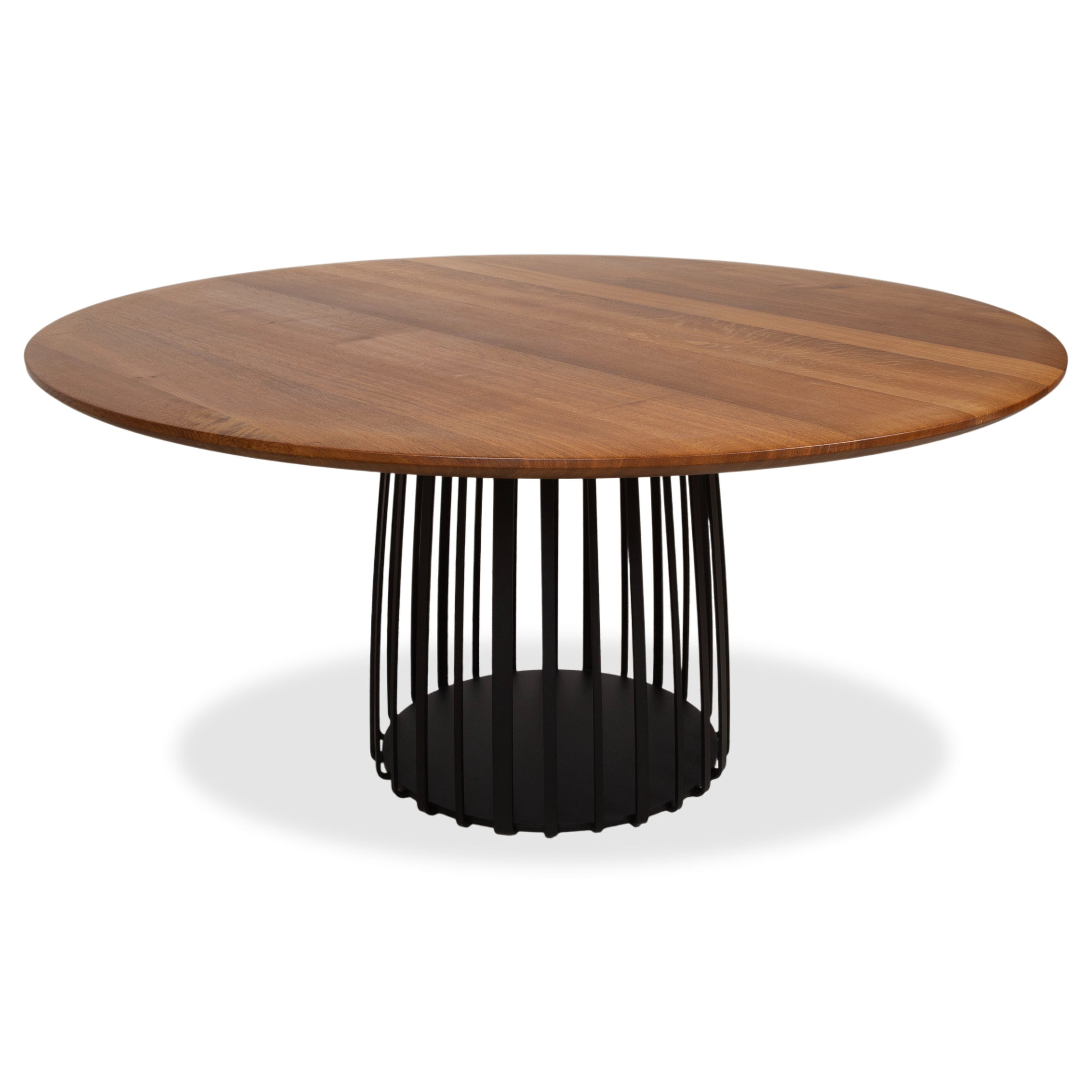 Janua Basket Holz Esstisch Braun Esszimmer 155 x 155 cm