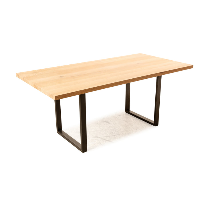 Janua wooden dining table brown oak 180 x 90 cm