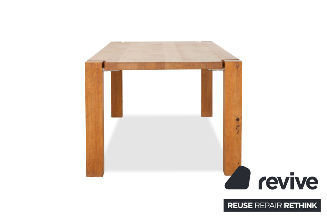 Janua Wooden Dining Table Brown Wood Dining Room 200 x 100 cm