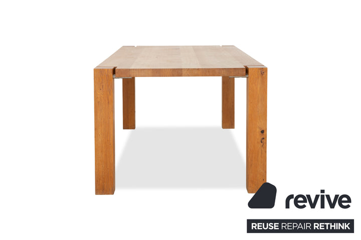 Janua Wooden Dining Table Brown Wood Dining Room 200 x 100 cm