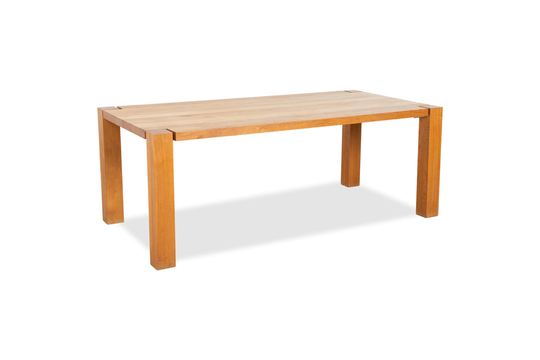Janua Wooden Dining Table Brown Wood Dining Room 200 x 100 cm