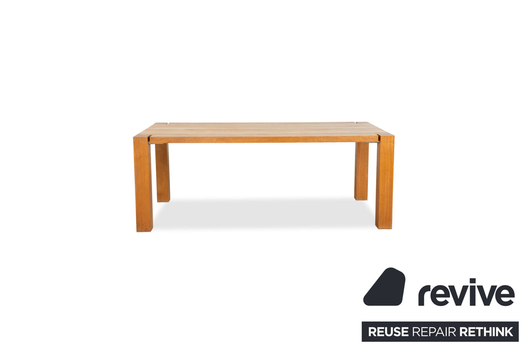 Janua Wooden Dining Table Brown Wood Dining Room 200 x 100 cm