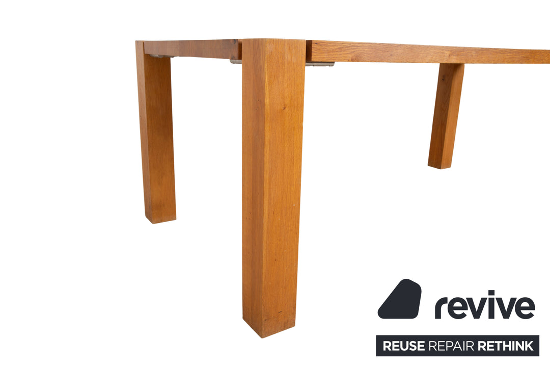 Janua Wooden Dining Table Brown Wood Dining Room 200 x 100 cm