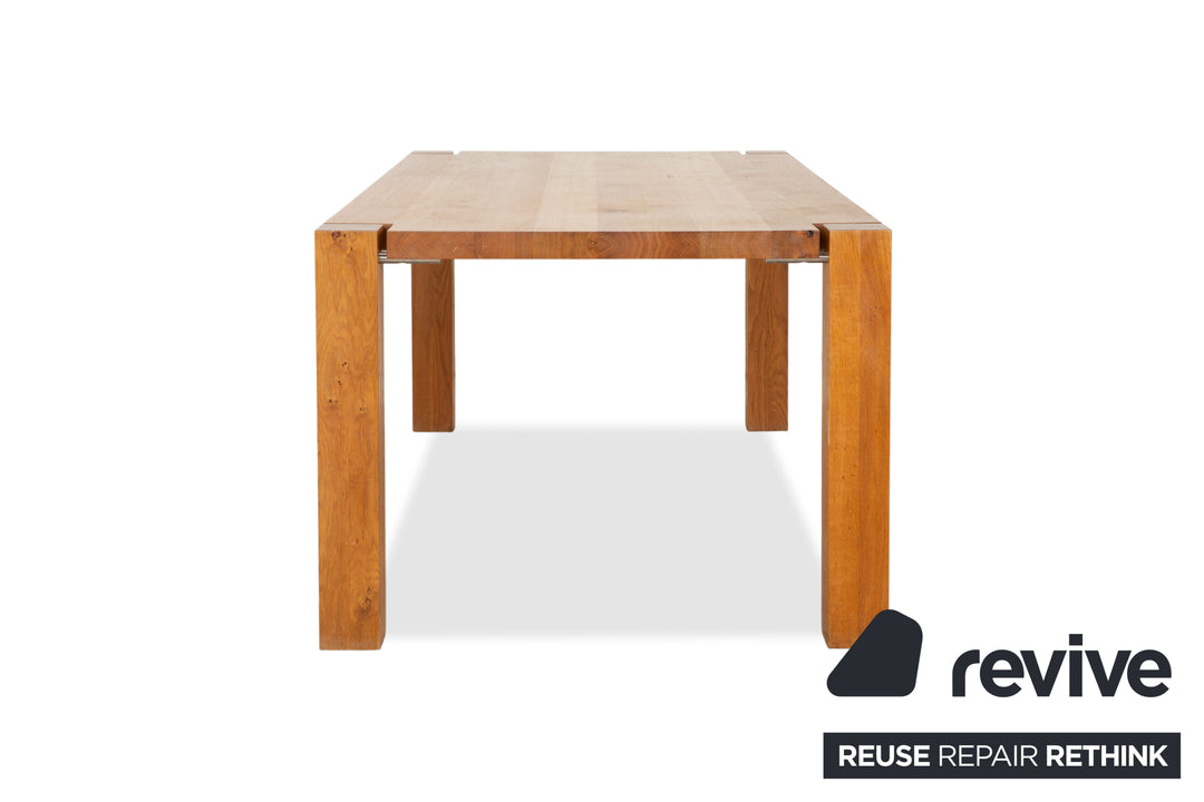 Janua Wooden Dining Table Brown Wood Dining Room 200 x 100 cm