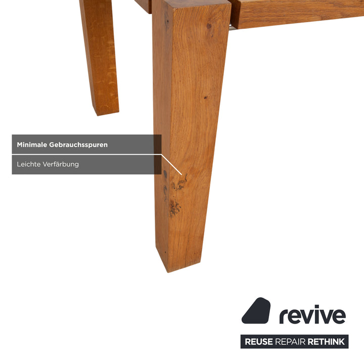 Janua Holz Garnitur Sitzbank Esstisch 200 x 100 cm Braun Esszimmer