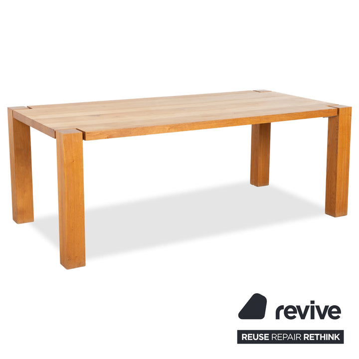Janua Holz Garnitur Sitzbank Esstisch 200 x 100 cm Braun Esszimmer