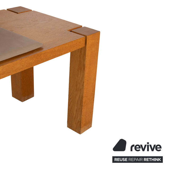 Janua en bois ensemble banc table à manger 200 x 100 cm brun salle à manger