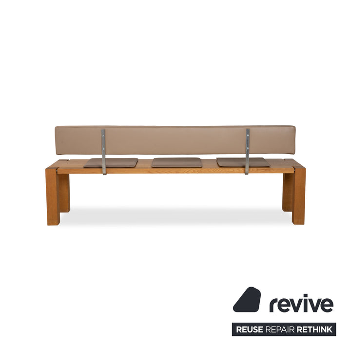 Banc en bois Janua, marron, salle à manger