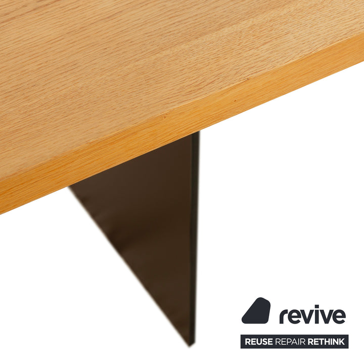 Janua SC42 wooden dining table brown black oak 220 x 94 cm