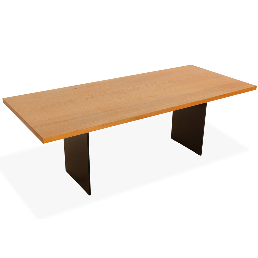 Janua SC42 wooden dining table brown black oak 220 x 94 cm