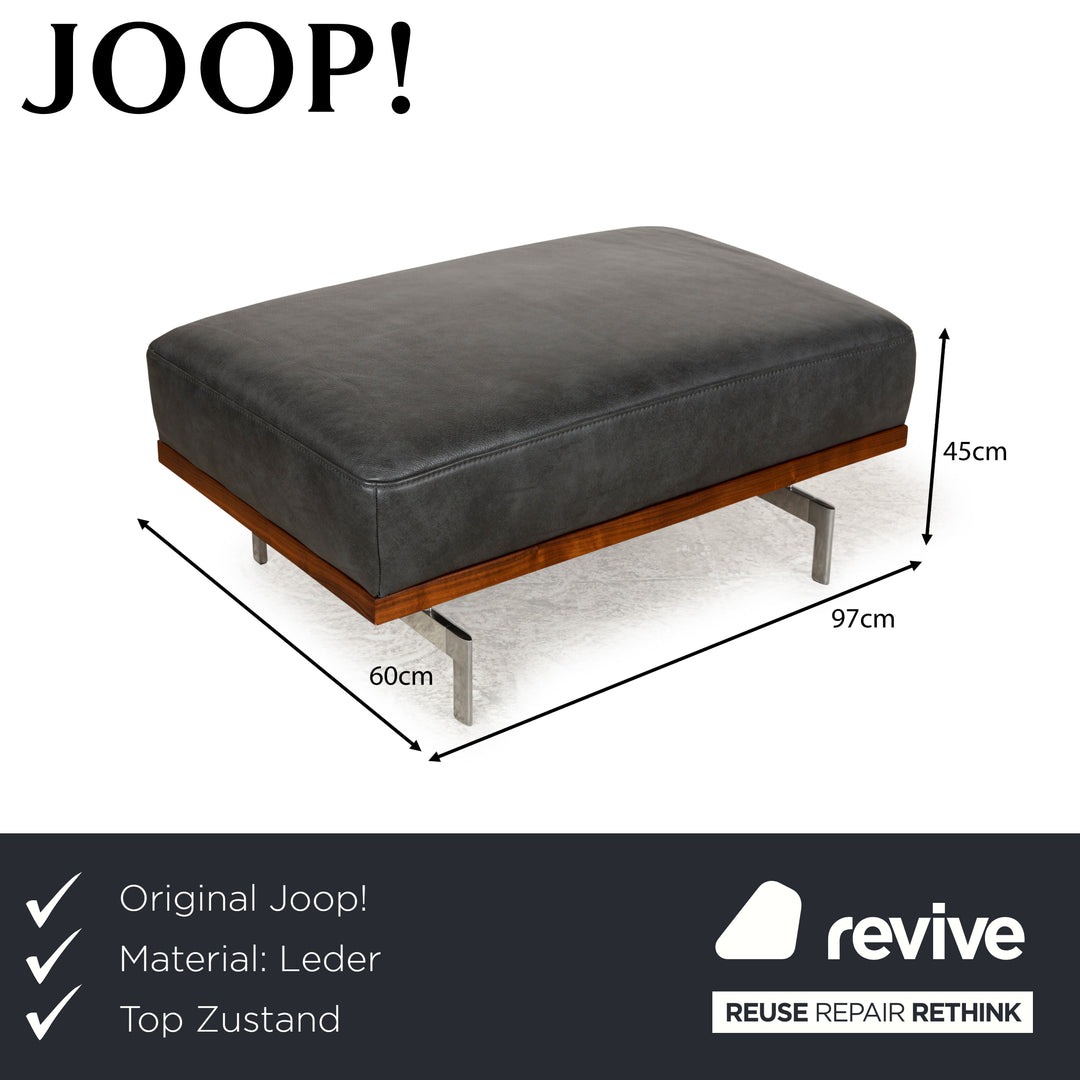 Joop! 24/7 Leder Hocker Grau