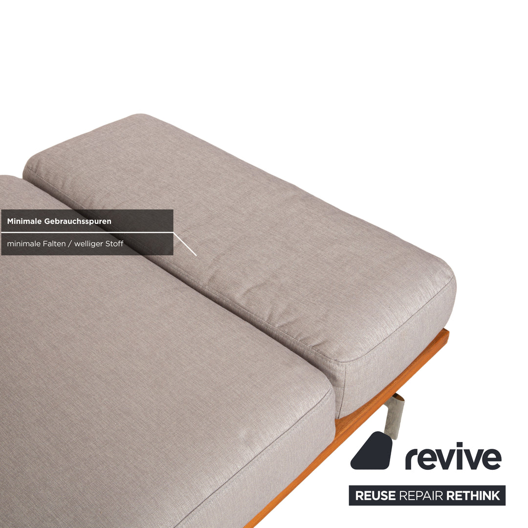 Joop 8106 Stoff Zweisitzer Grau manuelle Funktion Ablage
