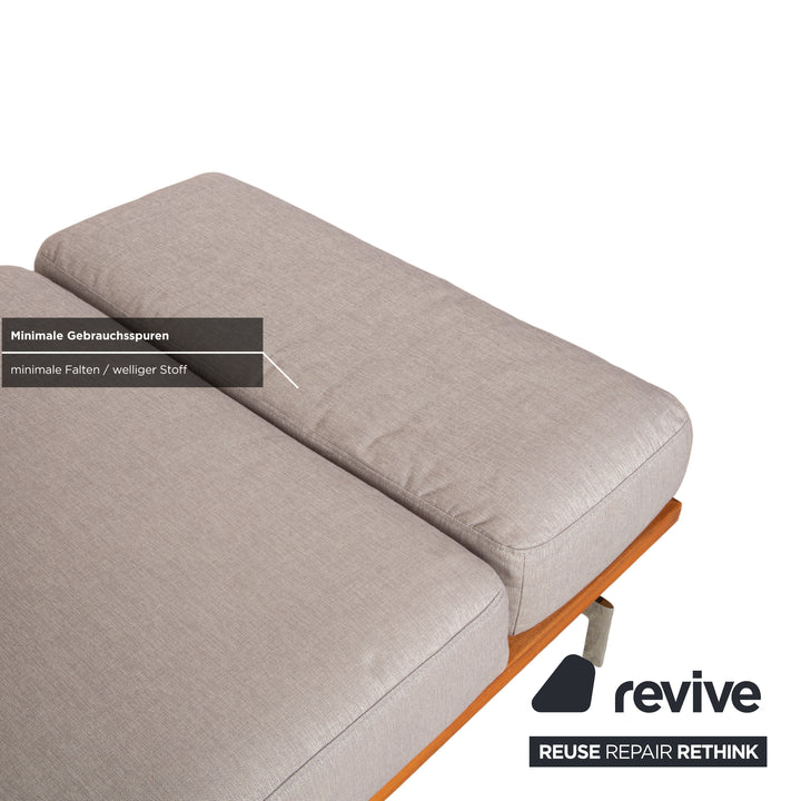 Joop 8106 Stoff Zweisitzer Grau manuelle Funktion Ablage