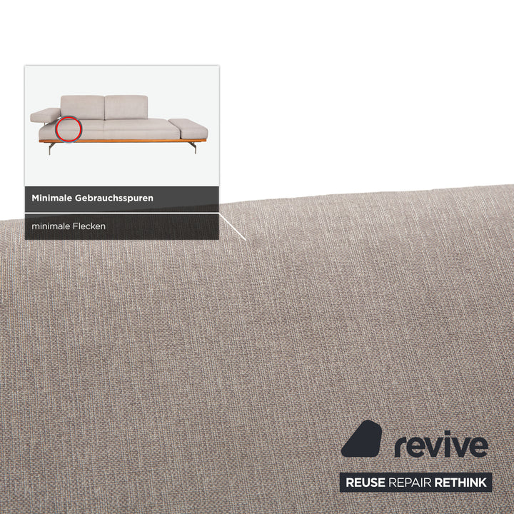 Joop 8106 Stoff Zweisitzer Grau manuelle Funktion Ablage
