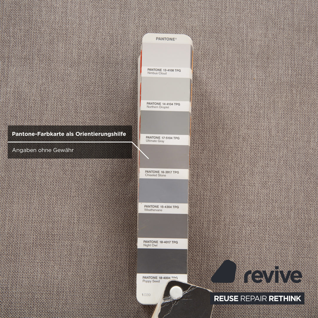 Joop 8106 Stoff Zweisitzer Grau manuelle Funktion Ablage