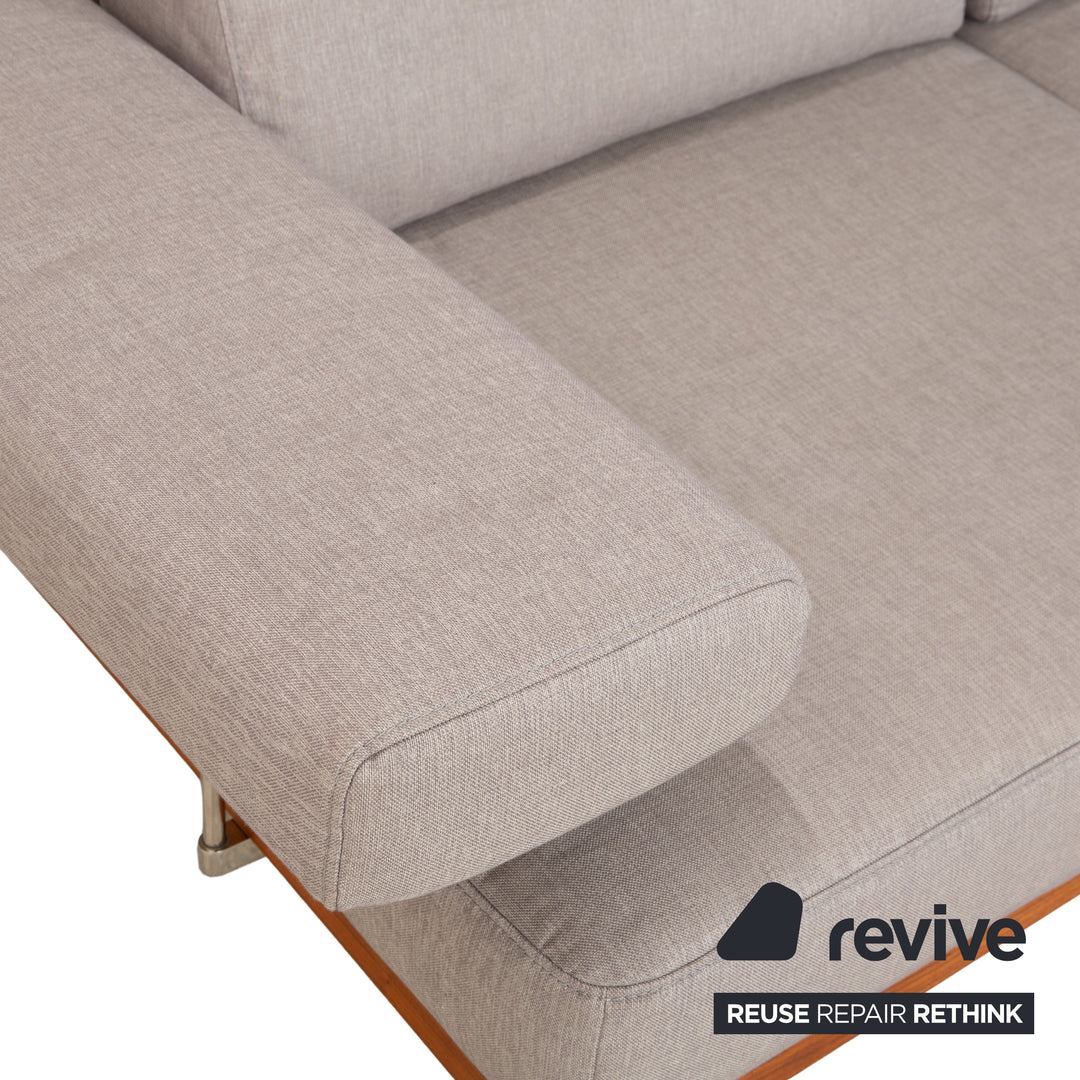 Joop 8106 Stoff Zweisitzer Grau manuelle Funktion Ablage