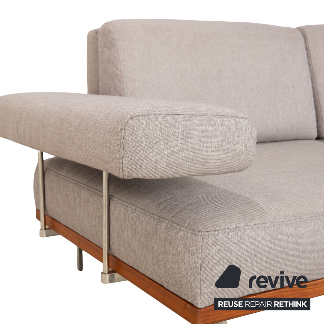 Joop 8106 Stoff Zweisitzer Grau manuelle Funktion Ablage