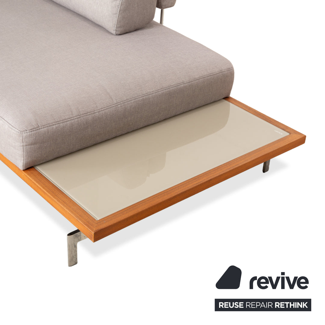 Joop 8106 Stoff Zweisitzer Grau manuelle Funktion Ablage