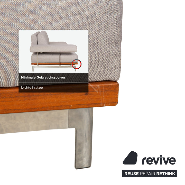 Joop 8106 Stoff Zweisitzer Grau manuelle Funktion Ablage