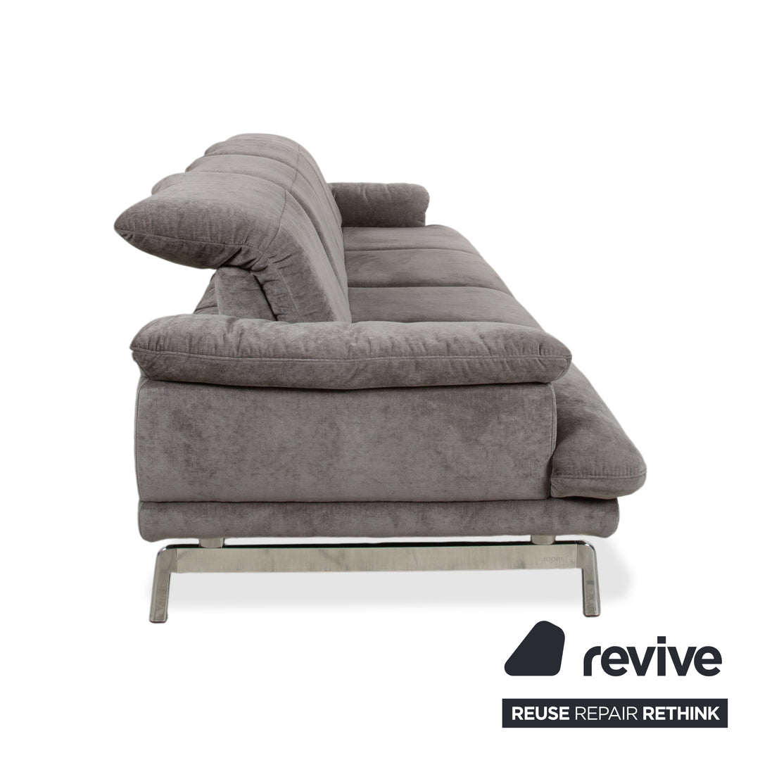 Joop 8153 Fabric Four-Seater Gray Manual Function Sofa Couch