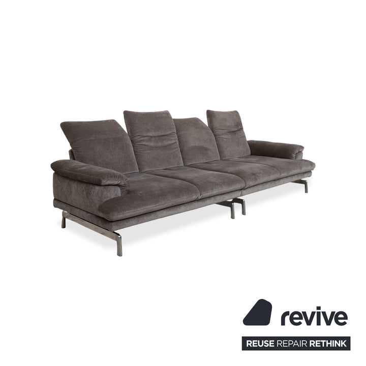 Joop 8153 Fabric Four-Seater Gray Manual Function Sofa Couch
