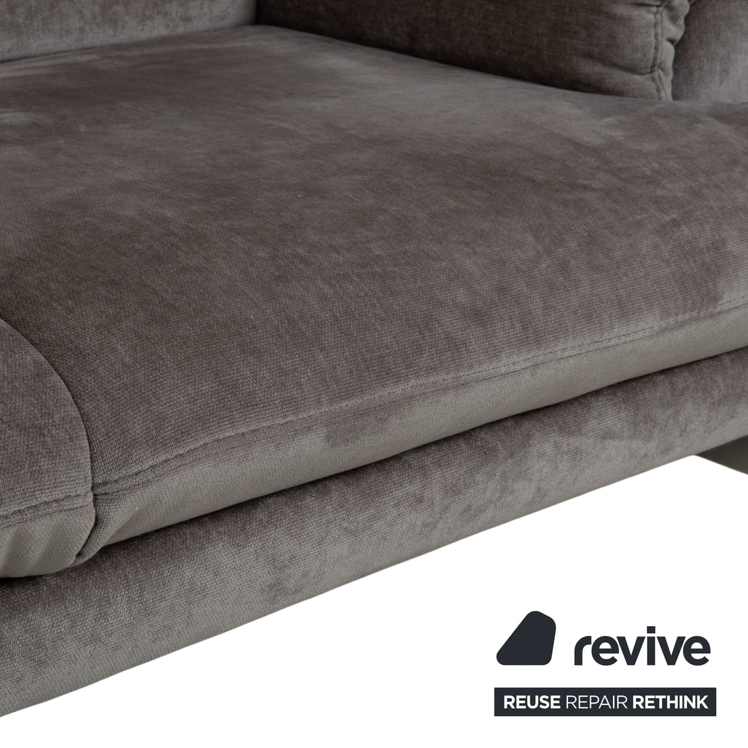 Joop 8153 Fabric Four-Seater Gray Manual Function Sofa Couch