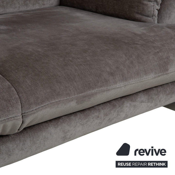 Joop 8153 Fabric Four-Seater Gray Manual Function Sofa Couch