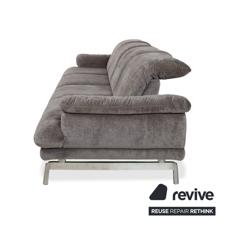 Joop 8153 Fabric Four-Seater Gray Manual Function Sofa Couch