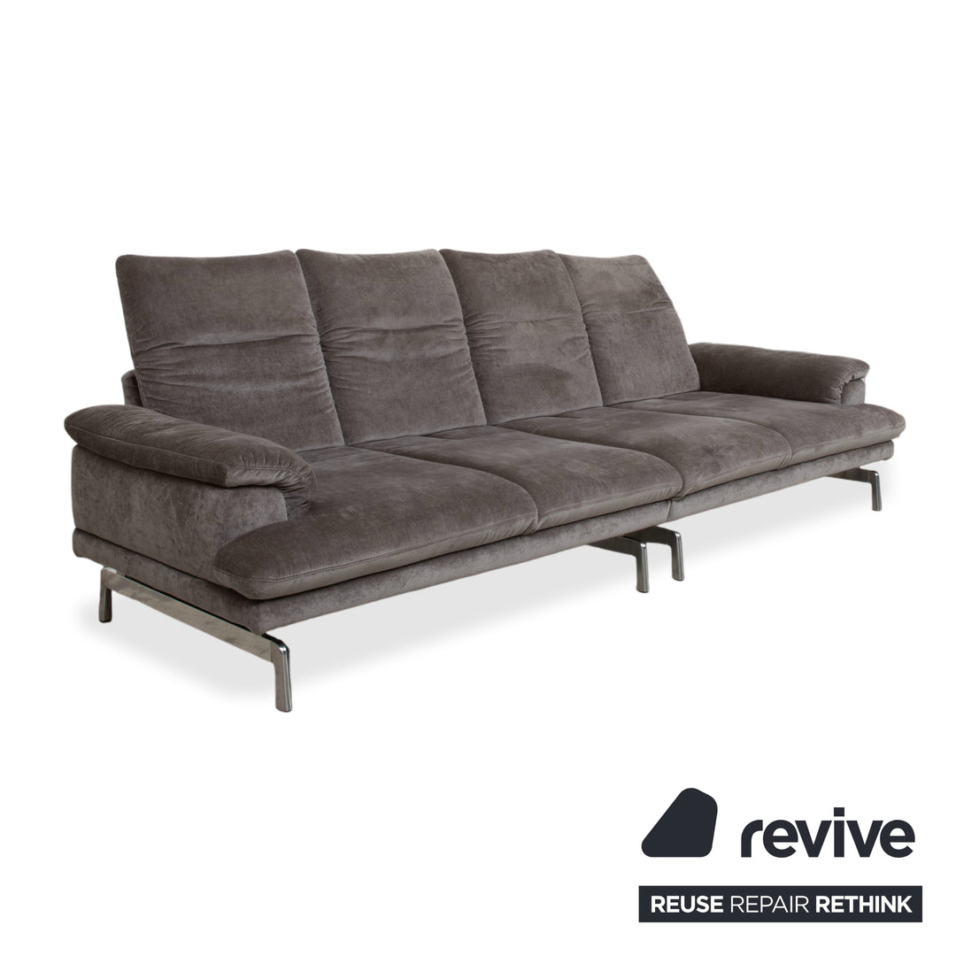 Joop 8153 Fabric Four-Seater Gray Manual Function Sofa Couch