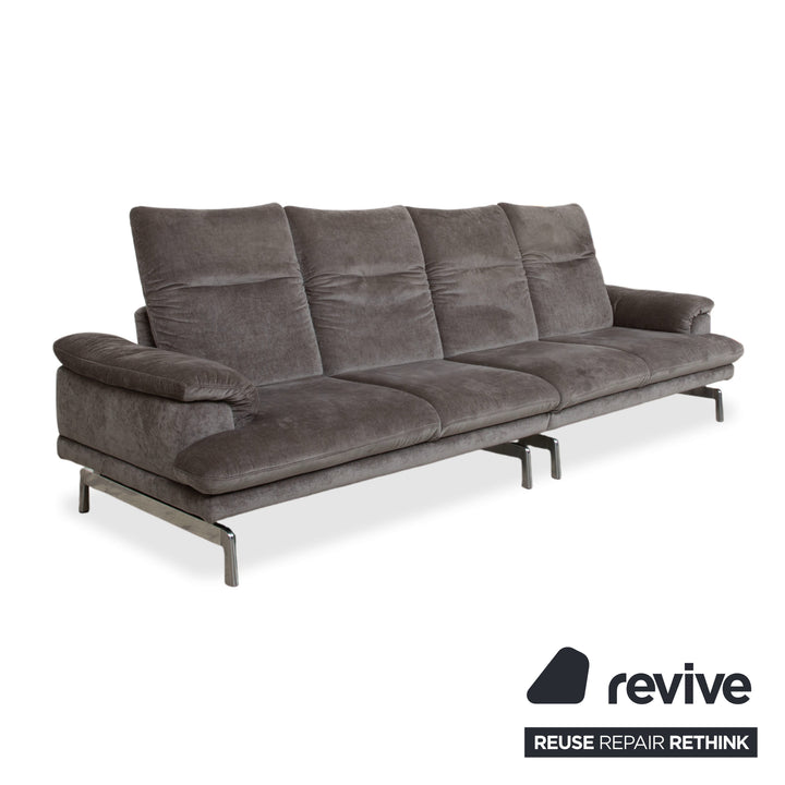 Joop 8153 Fabric Four-Seater Gray Manual Function Sofa Couch