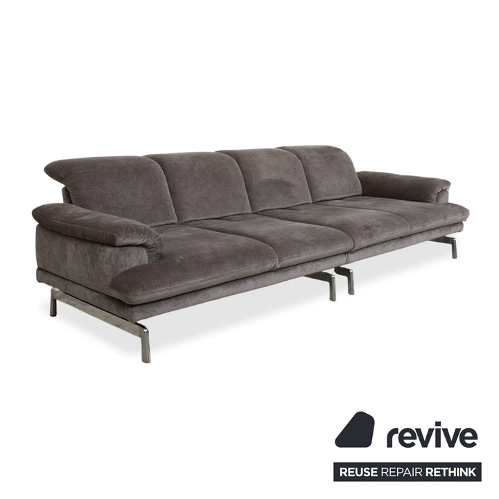 Joop 8153 Fabric Four-Seater Gray Manual Function Sofa Couch