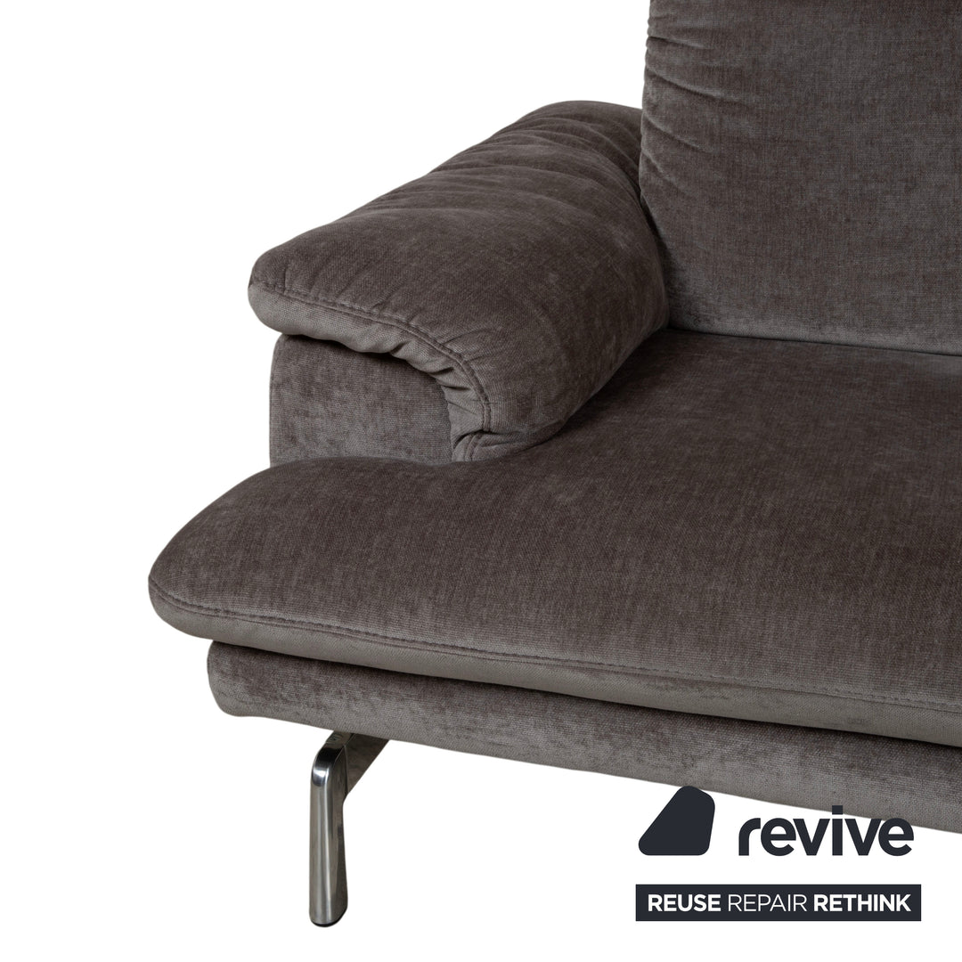 Joop 8153 Fabric Four-Seater Gray Manual Function Sofa Couch