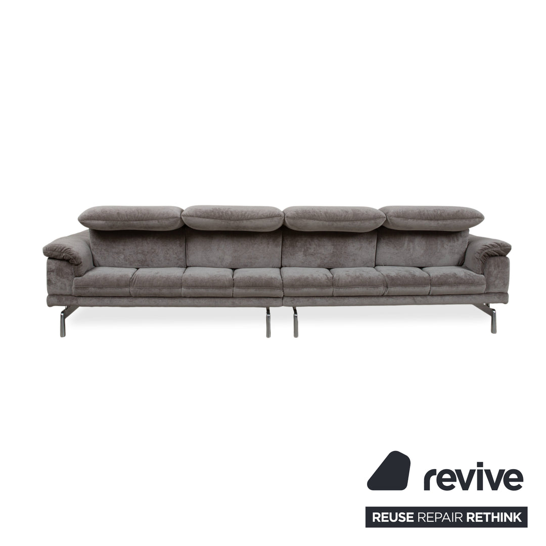 Joop 8153 Fabric Four-Seater Gray Manual Function Sofa Couch