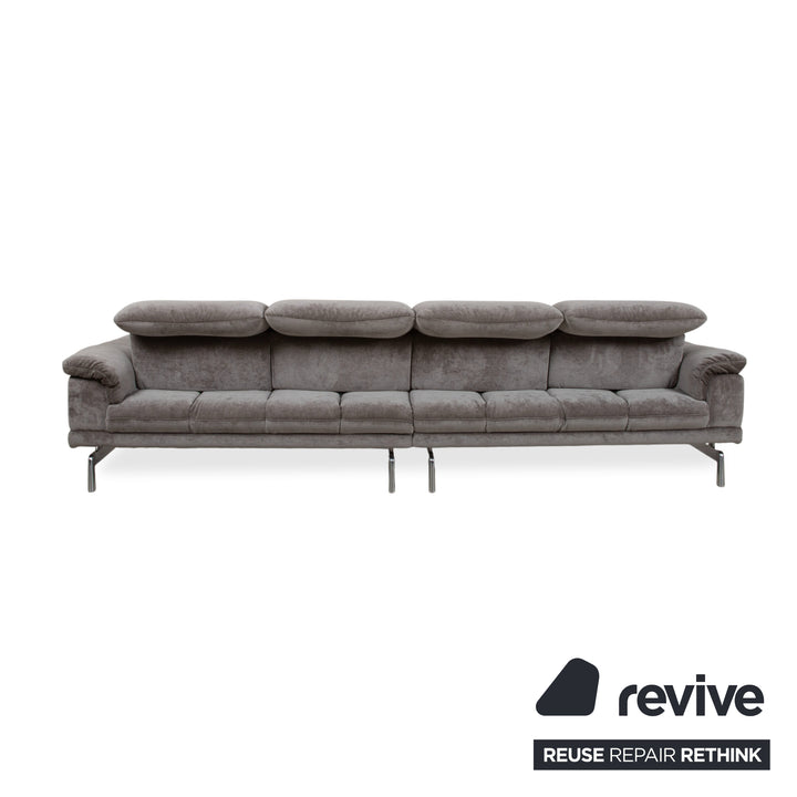 Joop 8153 Fabric Four-Seater Gray Manual Function Sofa Couch