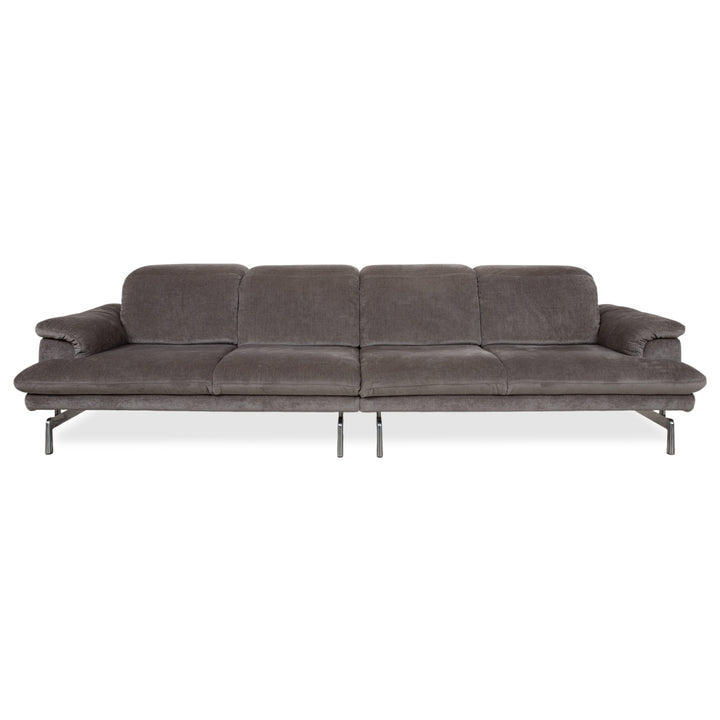 Joop 8153 Fabric Four-Seater Gray Manual Function Sofa Couch